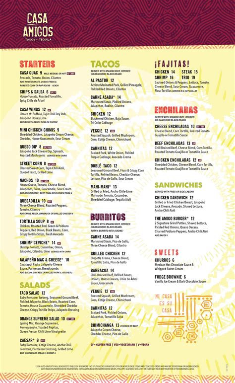 casaamigosaz menu|casaamigosaz.com